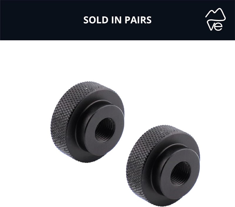 VanEssential Venture L-Track Fastening Knob Single Stud Bolt M10 x 1.0 Thread (Metric) Aluminum - 2 pcs - Image 4